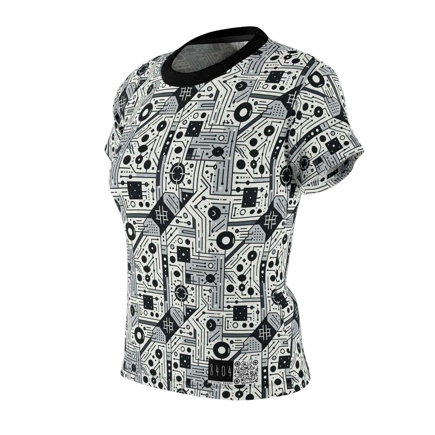 Digital Minimalism Minimalist Tech Women's Cut & Sew Tee - 8404 Design-48