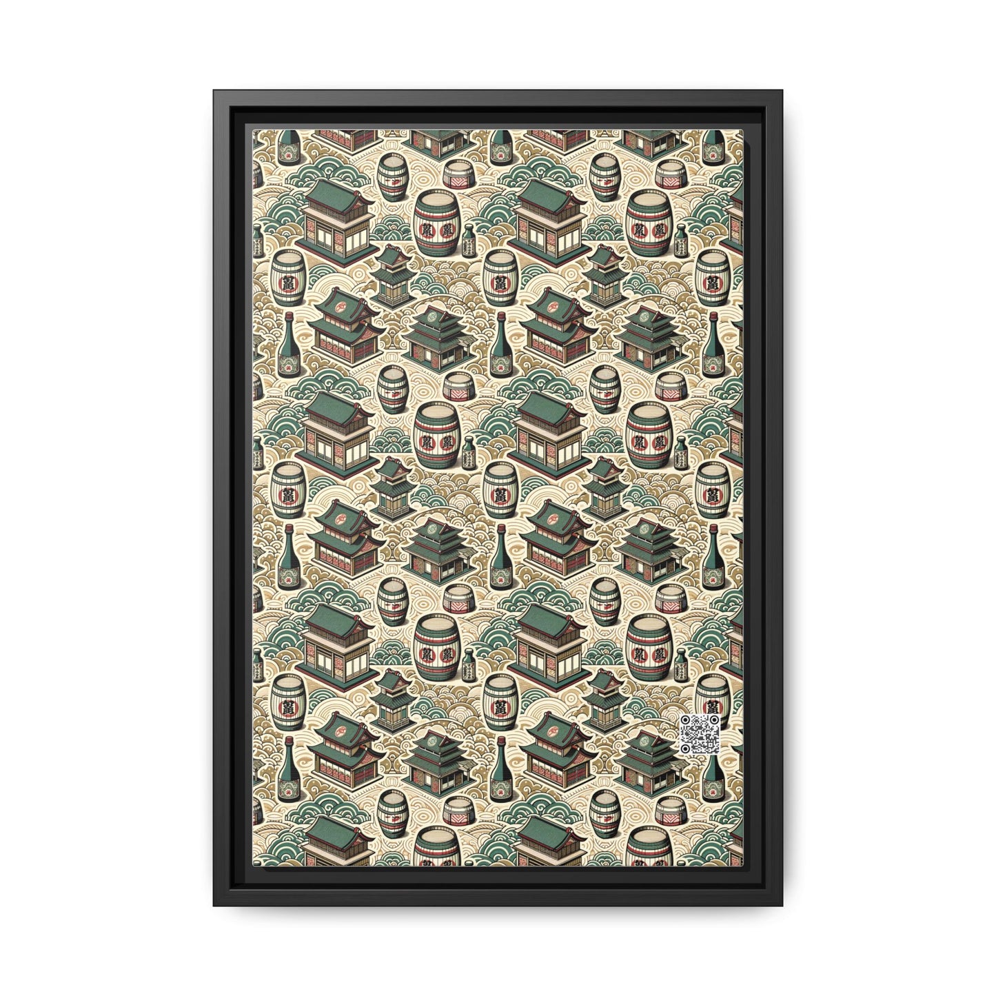 Cultural Artisanal Fusion Contemporary Cultural Elegance Matte Canvas, Framed (multi-Color) - 8404 Design-68 B