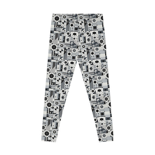 Digital Minimalism Minimalist Tech Stretch Leggings - 8404 Design-65