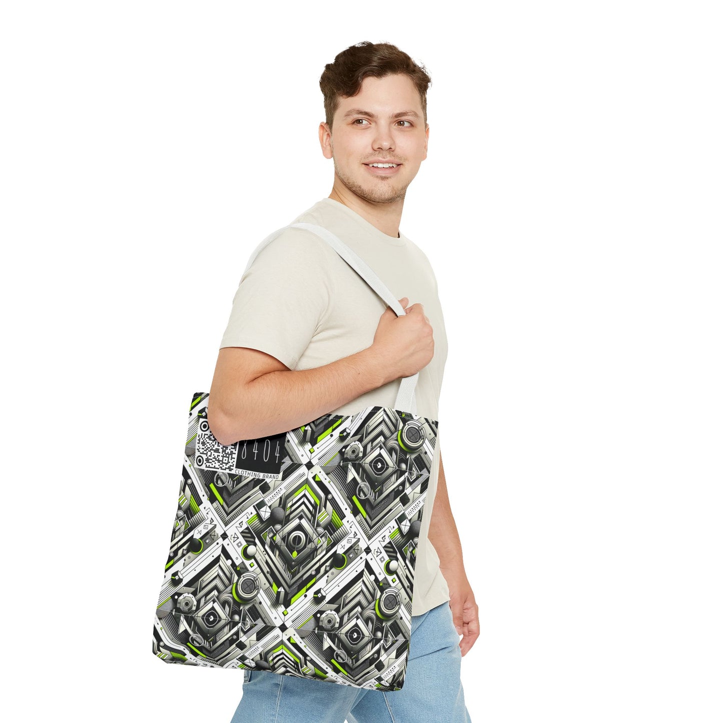 Elevated Sporty Tech Tech-Forward Streetwear Tote Bag - 8404 Design-70