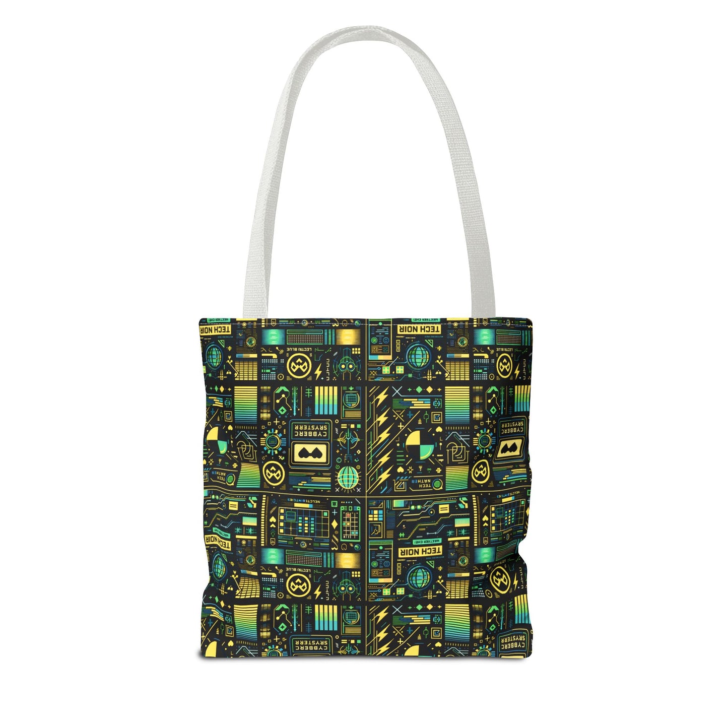 Digital Dystopia Tech Noir Tote Bag - 8404 Design-57