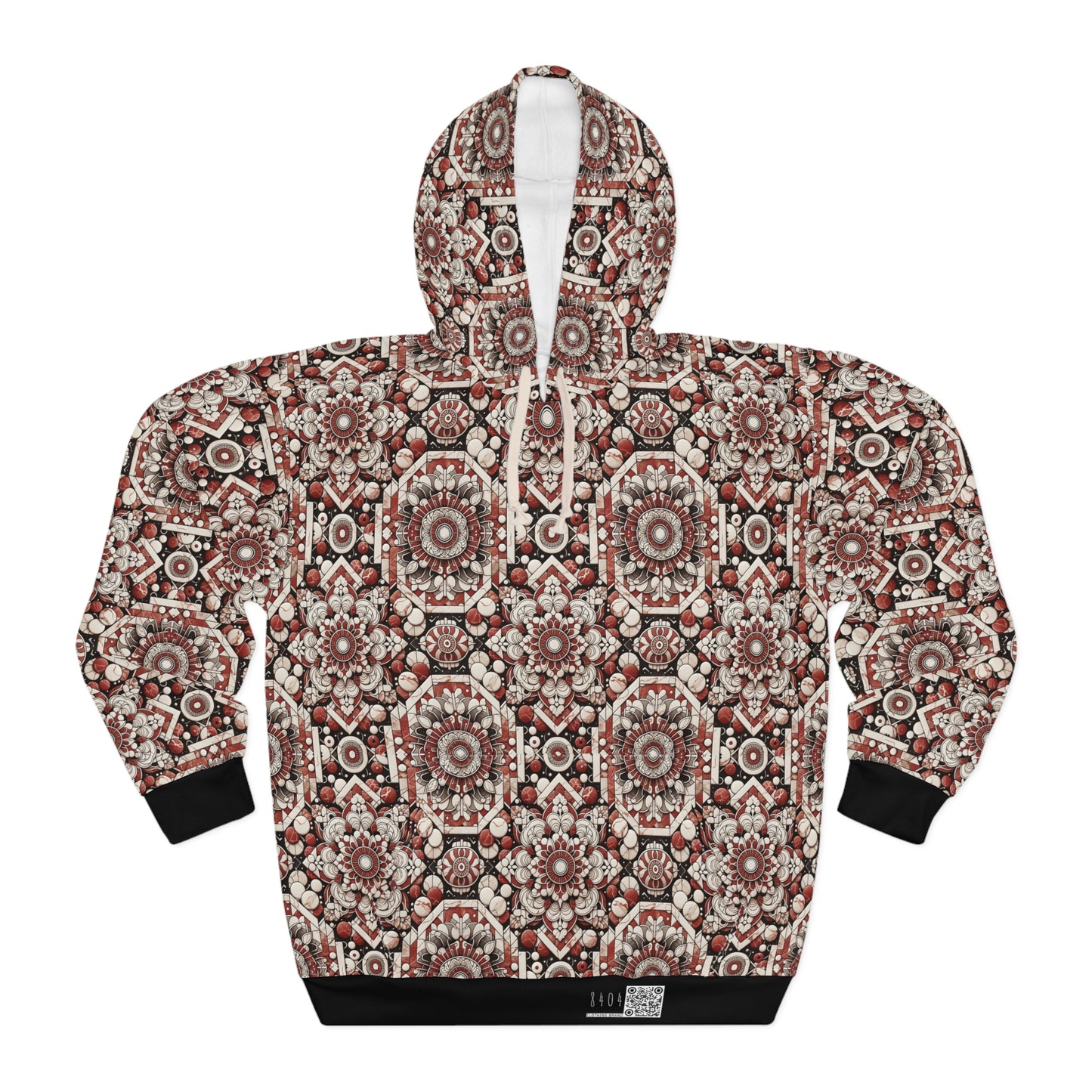 Neo Jomon Sculptural Aesthetics Artisanal Streetwear Pullover Hoodie - 8404 Design-55