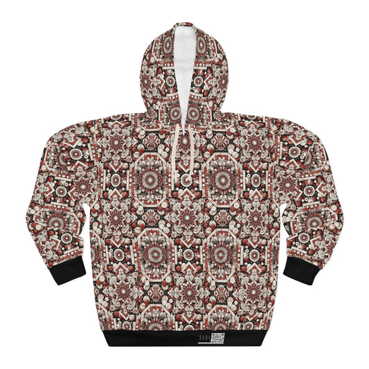 Neo Jomon Sculptural Aesthetics Artisanal Streetwear Pullover Hoodie - 8404 Design-55