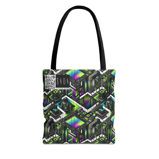 Retro Futurism Graphics Tech-Forward Streetwear Tote Bag - 8404 Design-52