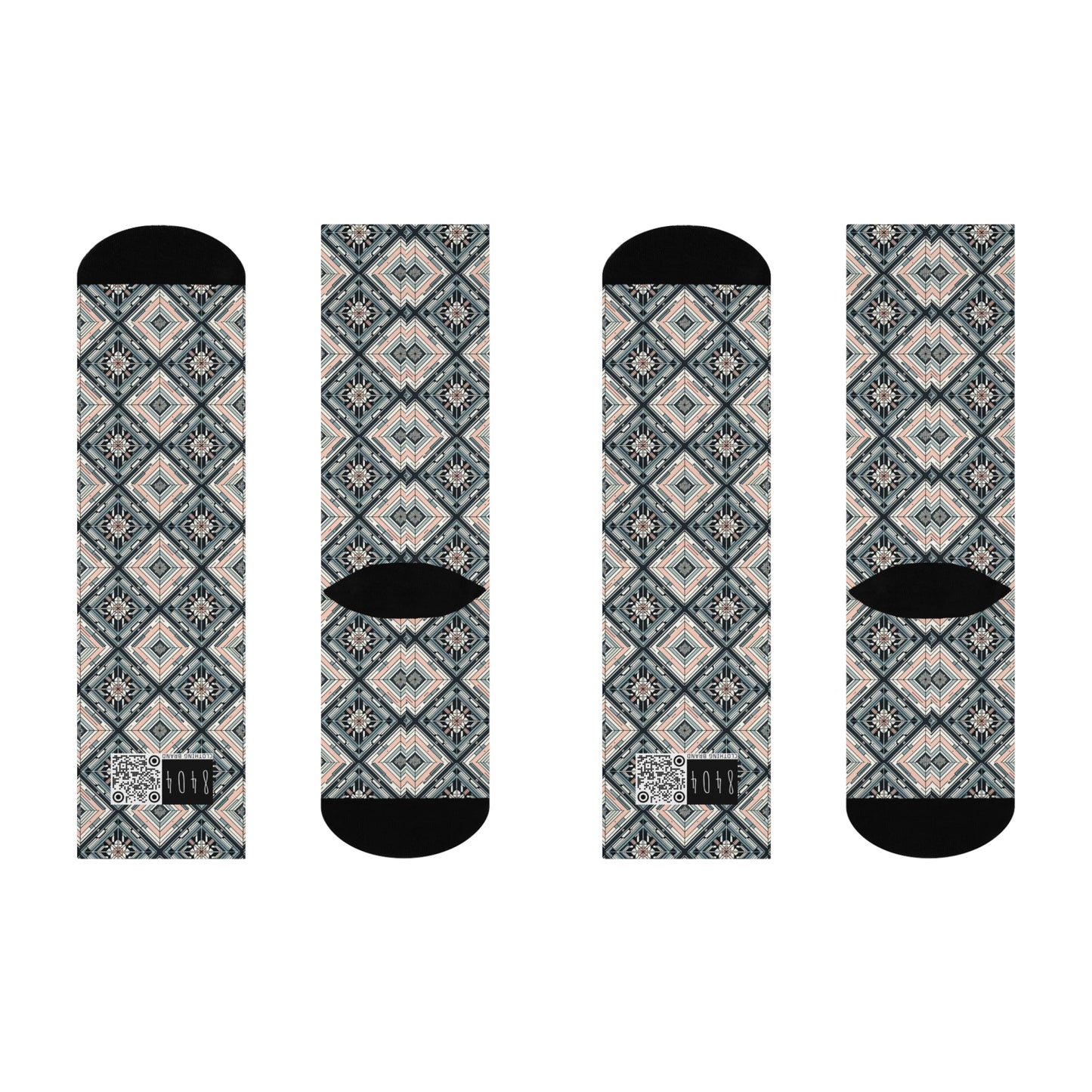 Tech Minimalism Minimalist Tech Cushioned Crew Socks - 8404 Design-60