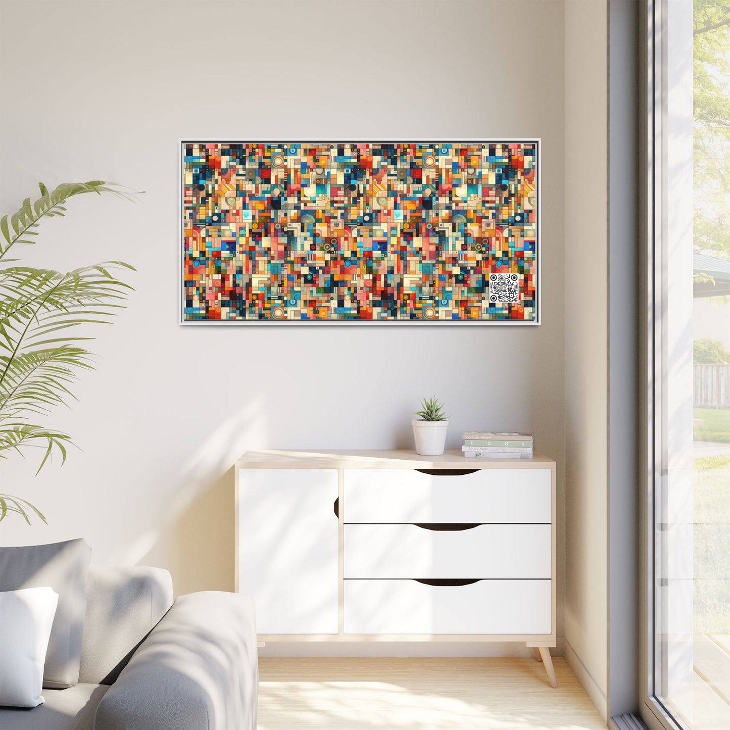 Digital Artistic Expression Artistic Streetwear Matte Canvas, Framed (multi-Color) - 8404 Design-46 B