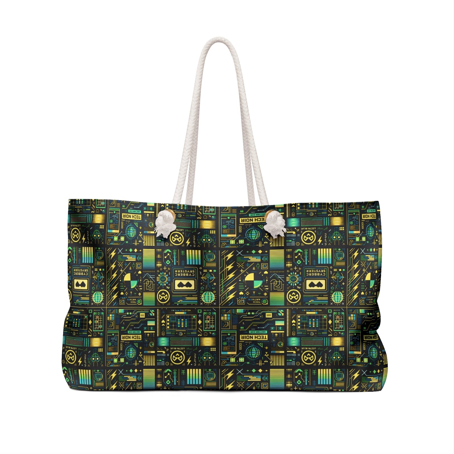 Digital Dystopia Tech Noir Weekender Bag - 8404 Design-57