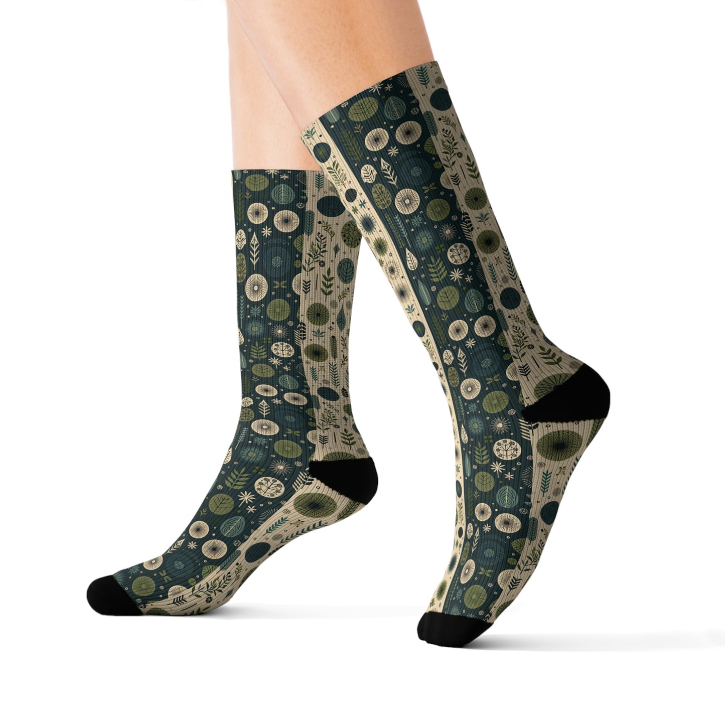 Sustainable Street Utility Sustainable Tech Streetwear Sublimation Socks - 8404 Design-62