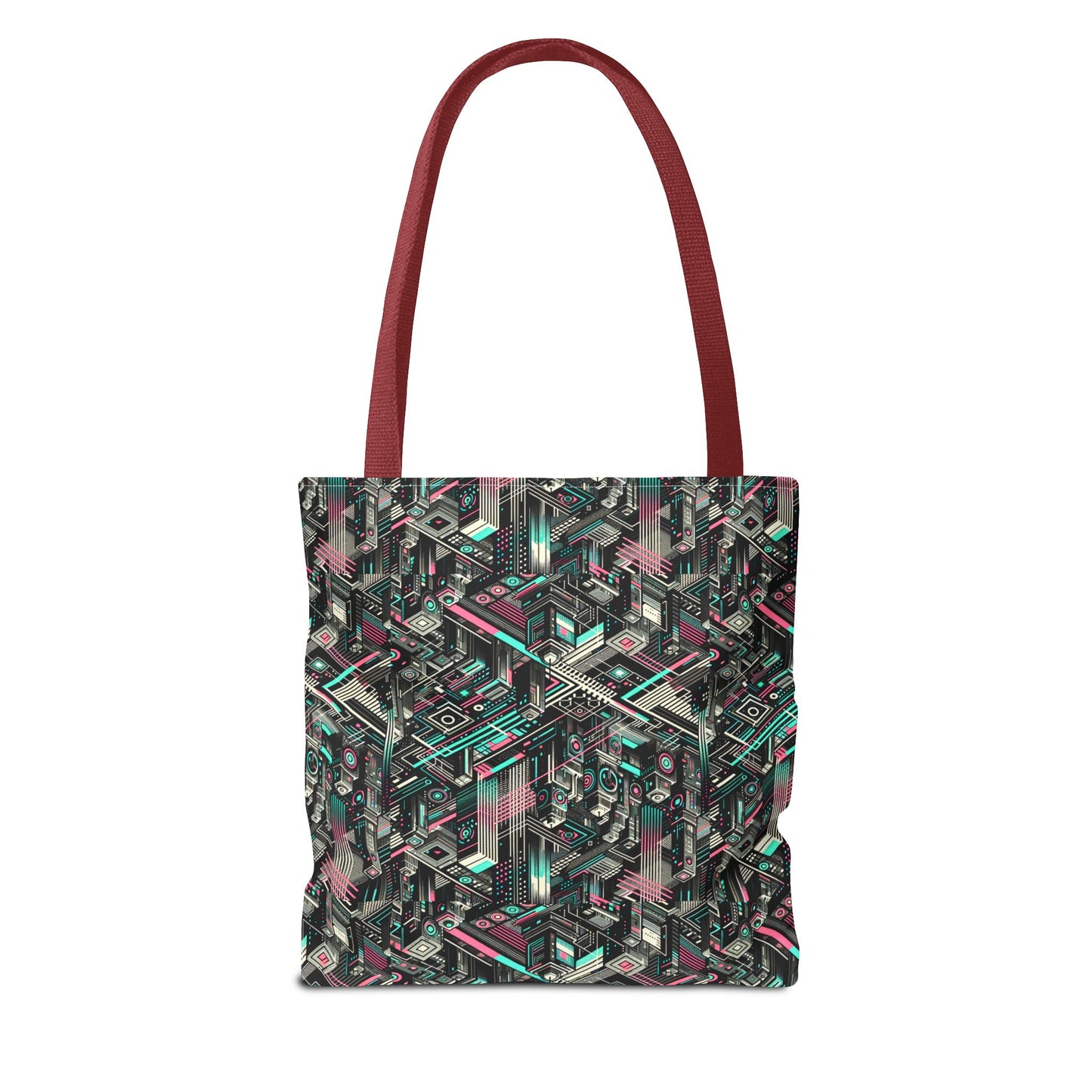Digital Dreamland Tech-Inspired Streetwear Tote Bag - 8404 Design-51