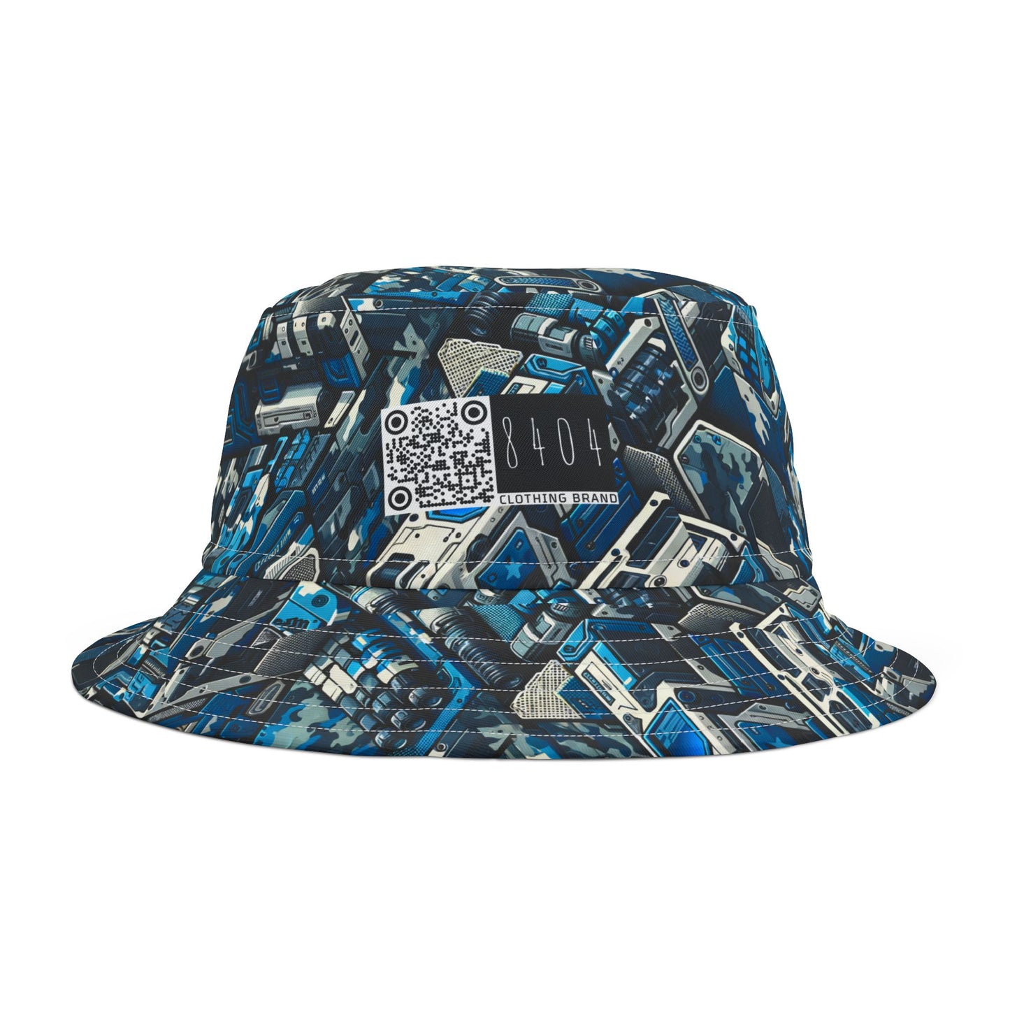 Tech Urban Camo Tech-Forward Streetwear With a Futuristic Military Edge Bucket Hat - 8404 Design-51