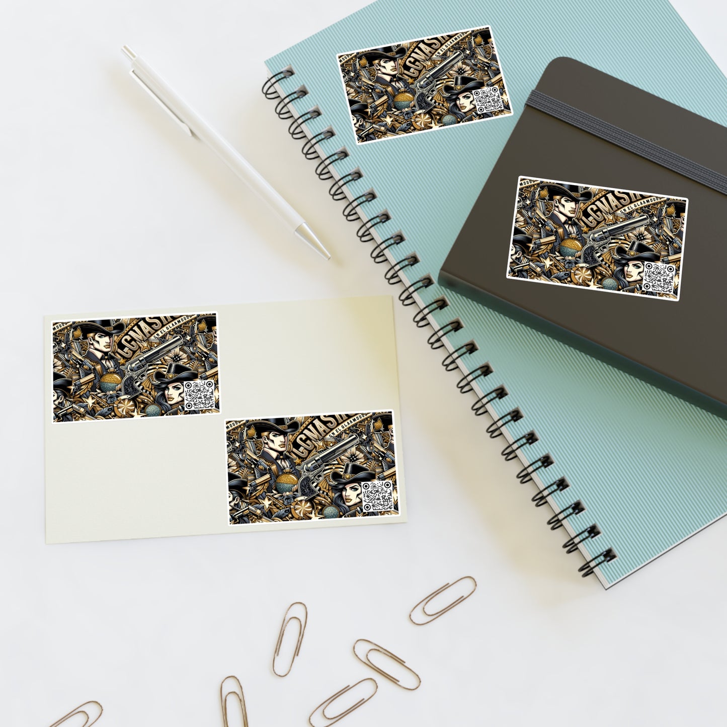 Cowboy Chic Revival Bold Western Glam Sticker Sheets - 8404 Design-46