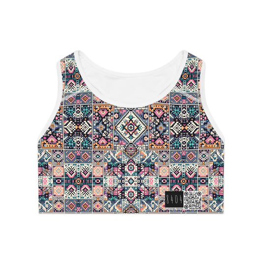Digital Artisanal Fusion Digital Artisanal Sports Bra - 8404 Design-65