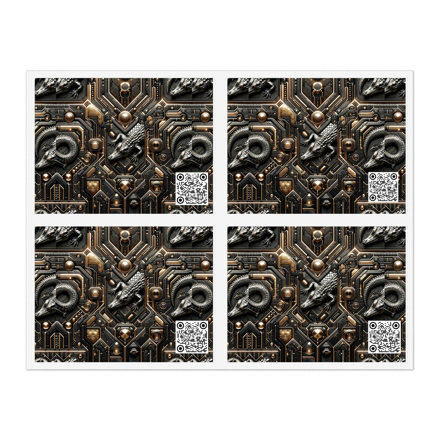 Tech Noir Fusion Sleek Tech Luxe Sticker Sheets - 8404 Design-62