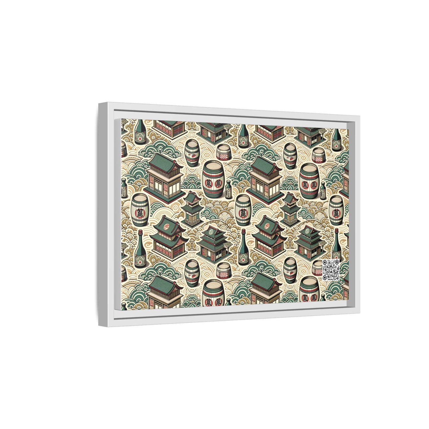 Cultural Artisanal Fusion Contemporary Cultural Elegance Matte Canvas, Framed (multi-Color) - 8404 Design-68 B