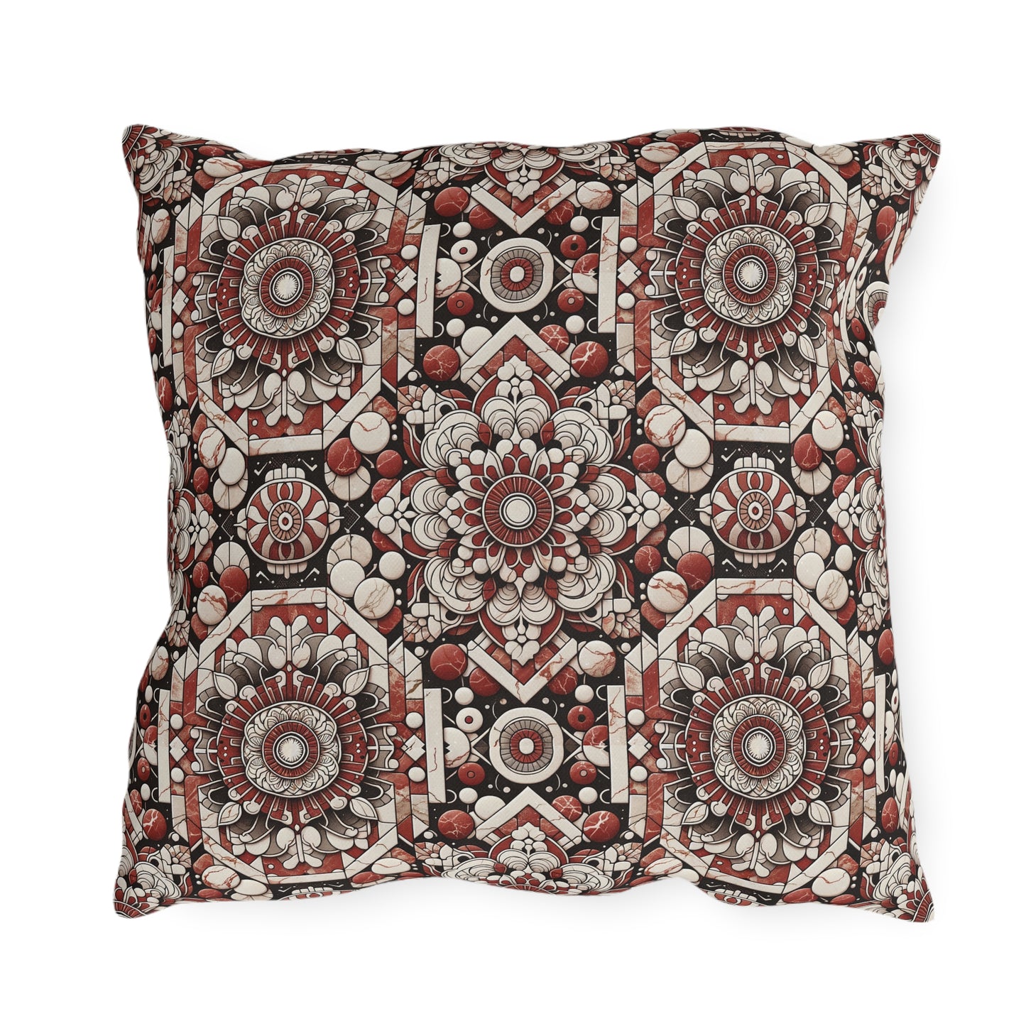 Neo Jomon Sculptural Aesthetics Artisanal Streetwear Outdoor Pillow - 8404 Design-55