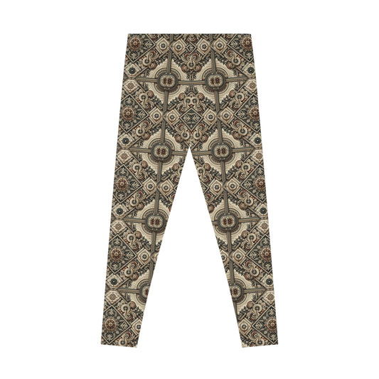 Graphic Workwear Capsule Artisanal Workwear Fusion Stretch Leggings - 8404 Design-61