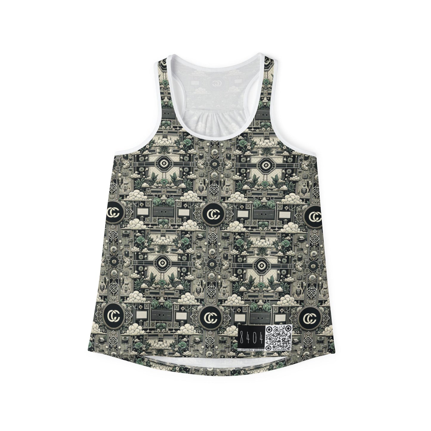 Cyber Garden Party Tech Garden Extravaganza Women's Tank Top - 8404 Design-54