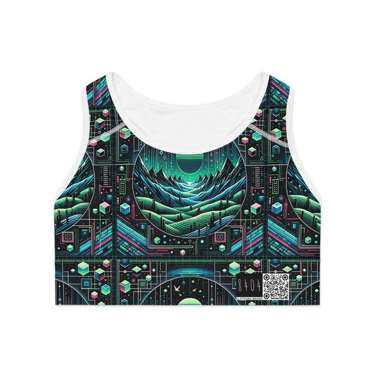 Digital Adventure Graphics Digital Explorer Sports Bra - 8404 Design-59