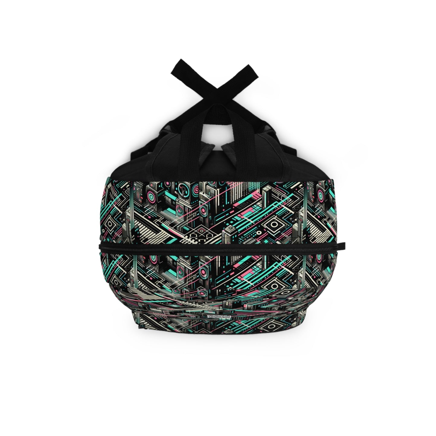 Digital Dreamland Tech-Inspired Streetwear Backpack - 8404 Design-51