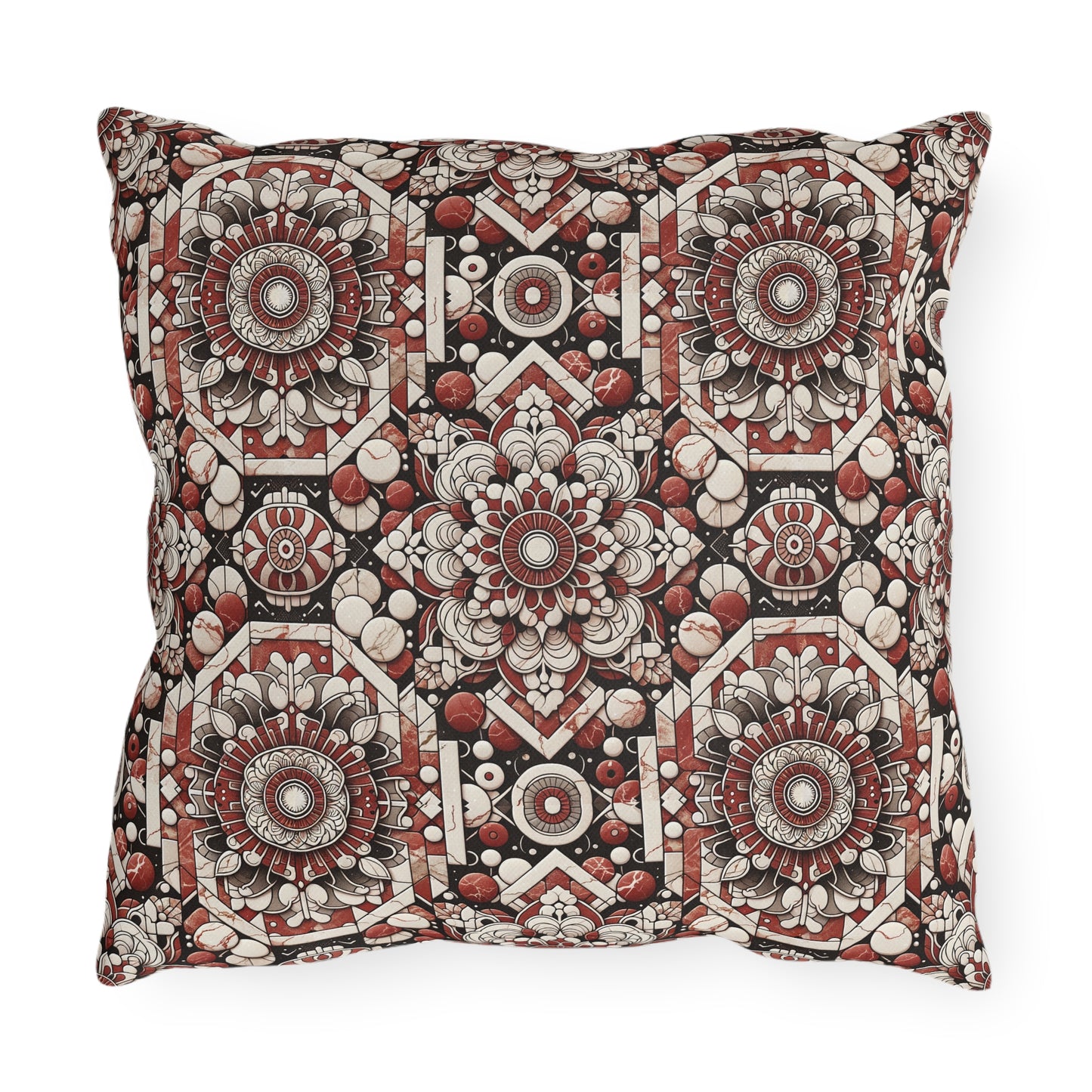 Neo Jomon Sculptural Aesthetics Artisanal Streetwear Outdoor Pillow - 8404 Design-55