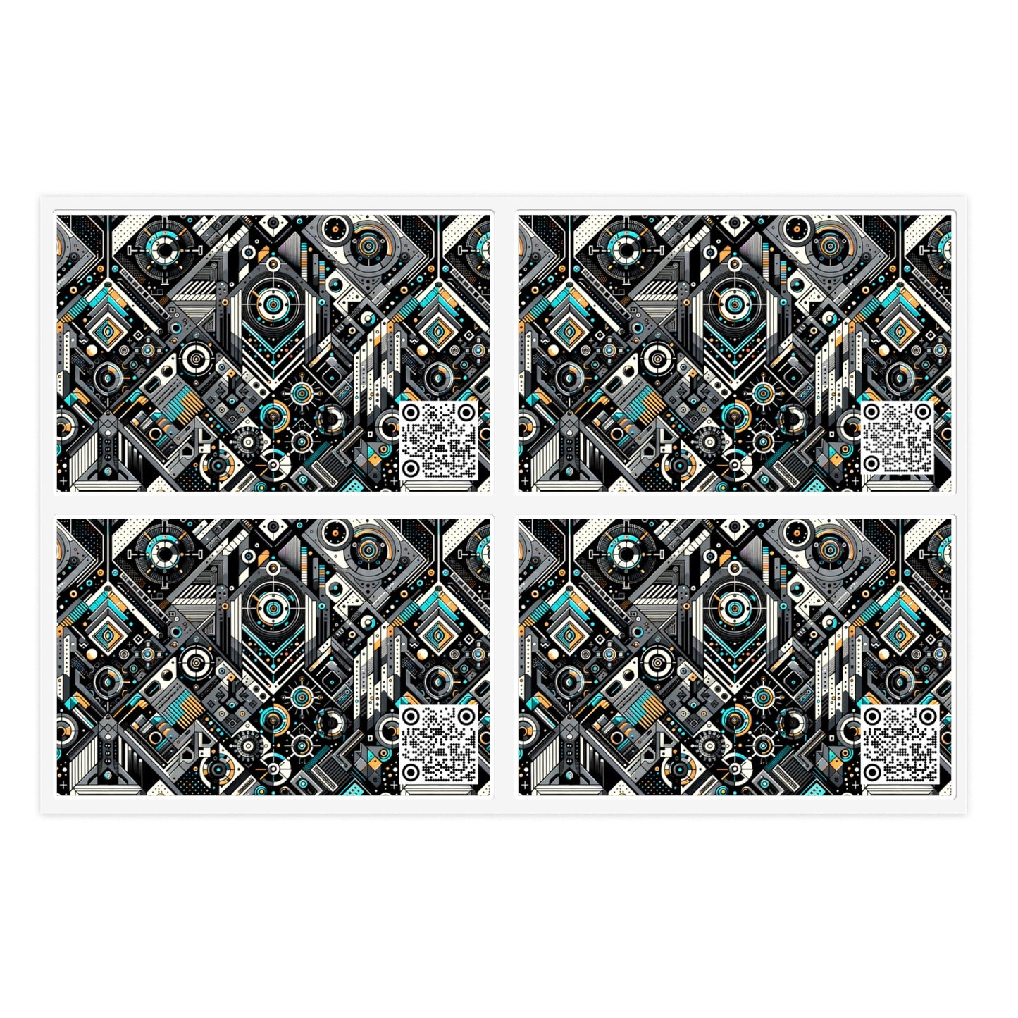Tech-Forward Athleisure Sleek Tech Aesthetic Sticker Sheets - 8404 Design-56