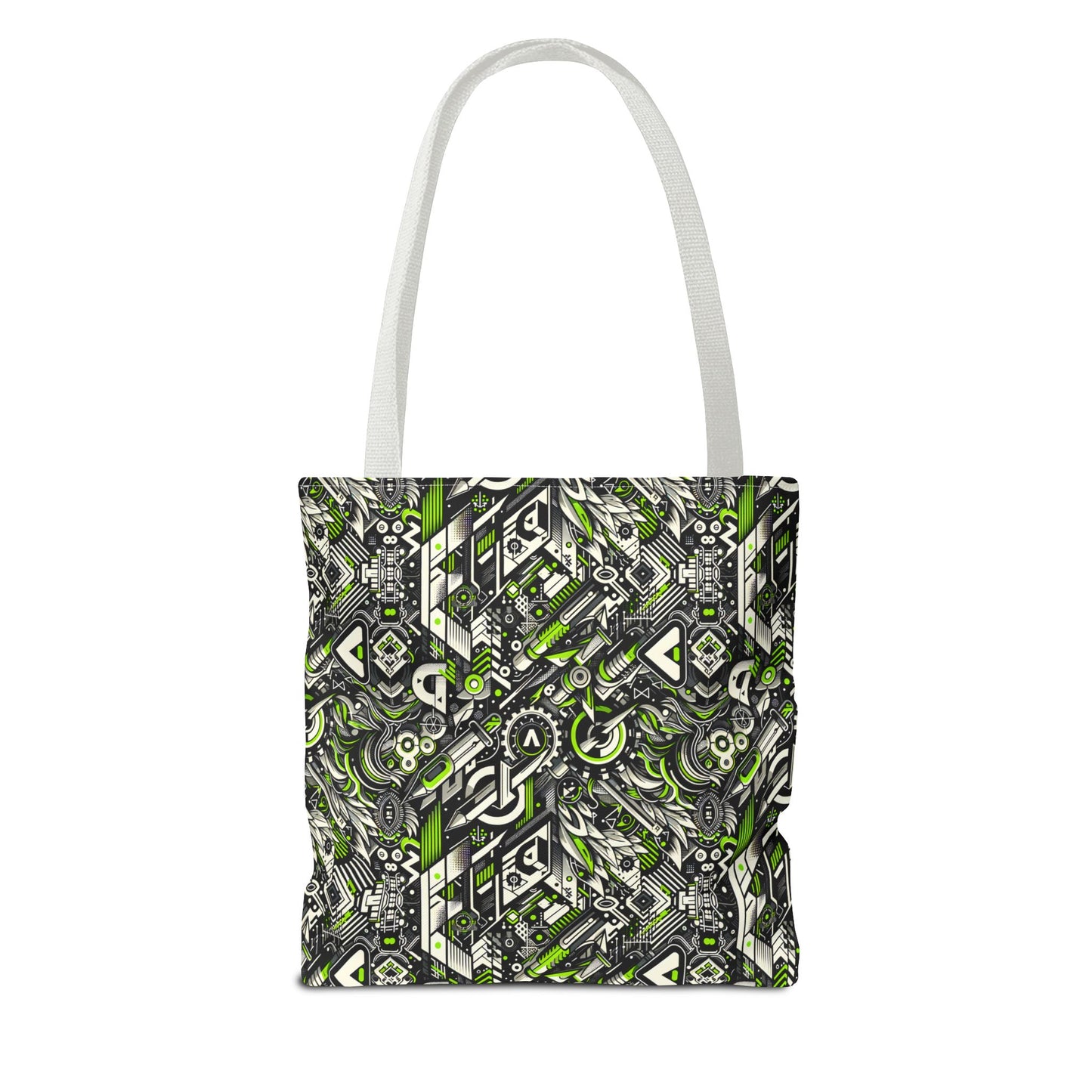 Graffiti Tech Fusion Bold Streetwear Fusion Tote Bag - 8404 Design-59