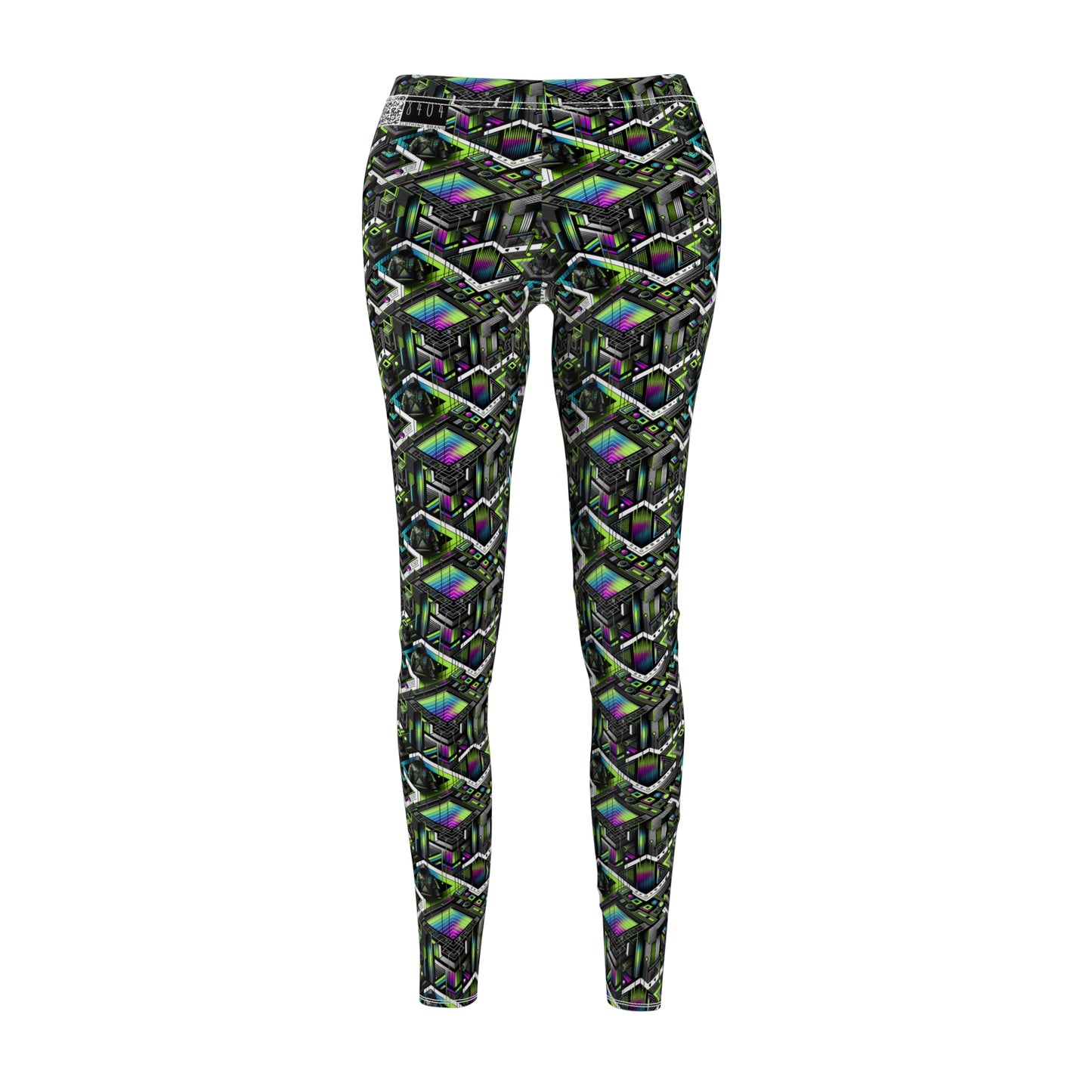 Retro Futurism Graphics Tech-Forward Streetwear Women's Cut & Sew Casual Leggings - 8404 Design-52
