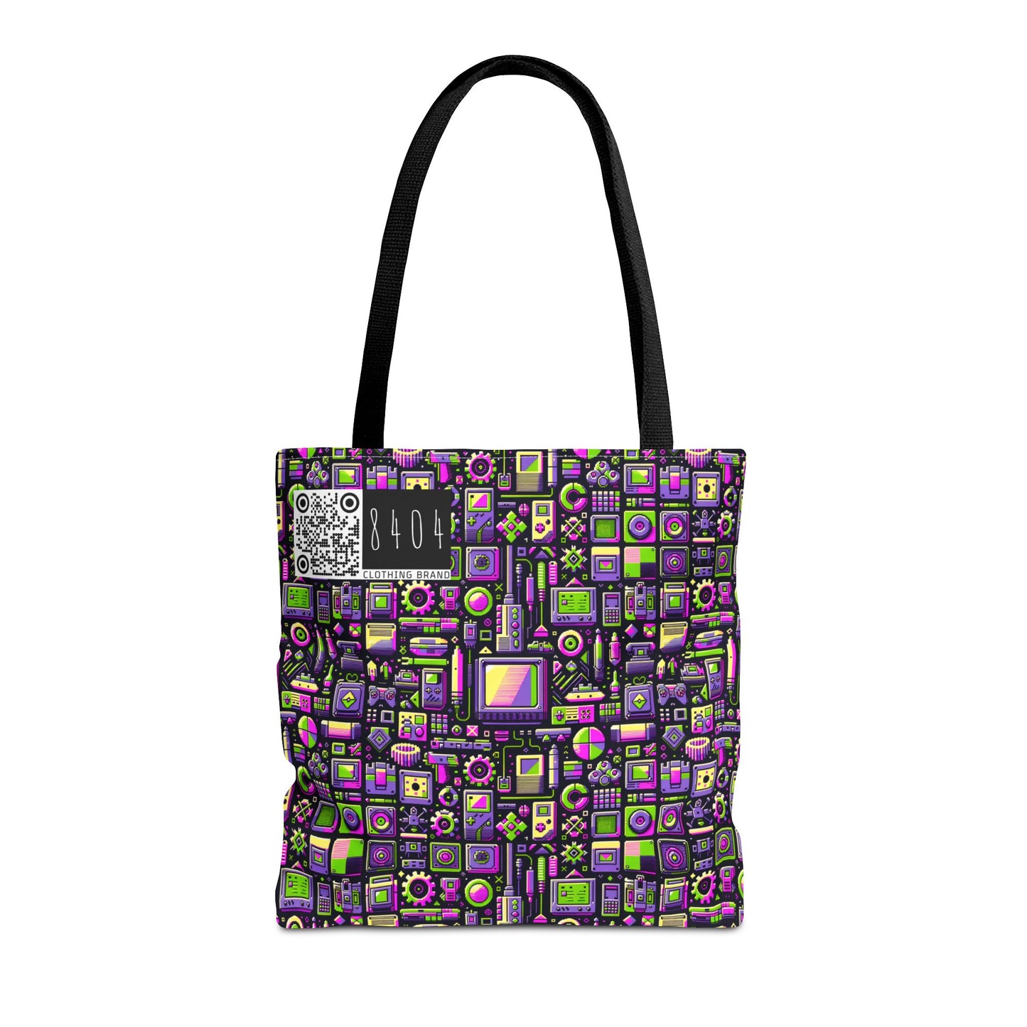 Digital Nostalgia Remix Modern Vintage Fusion Tote Bag - 8404 Design-67