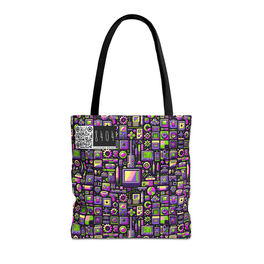 Digital Nostalgia Remix Modern Vintage Fusion Tote Bag - 8404 Design-67