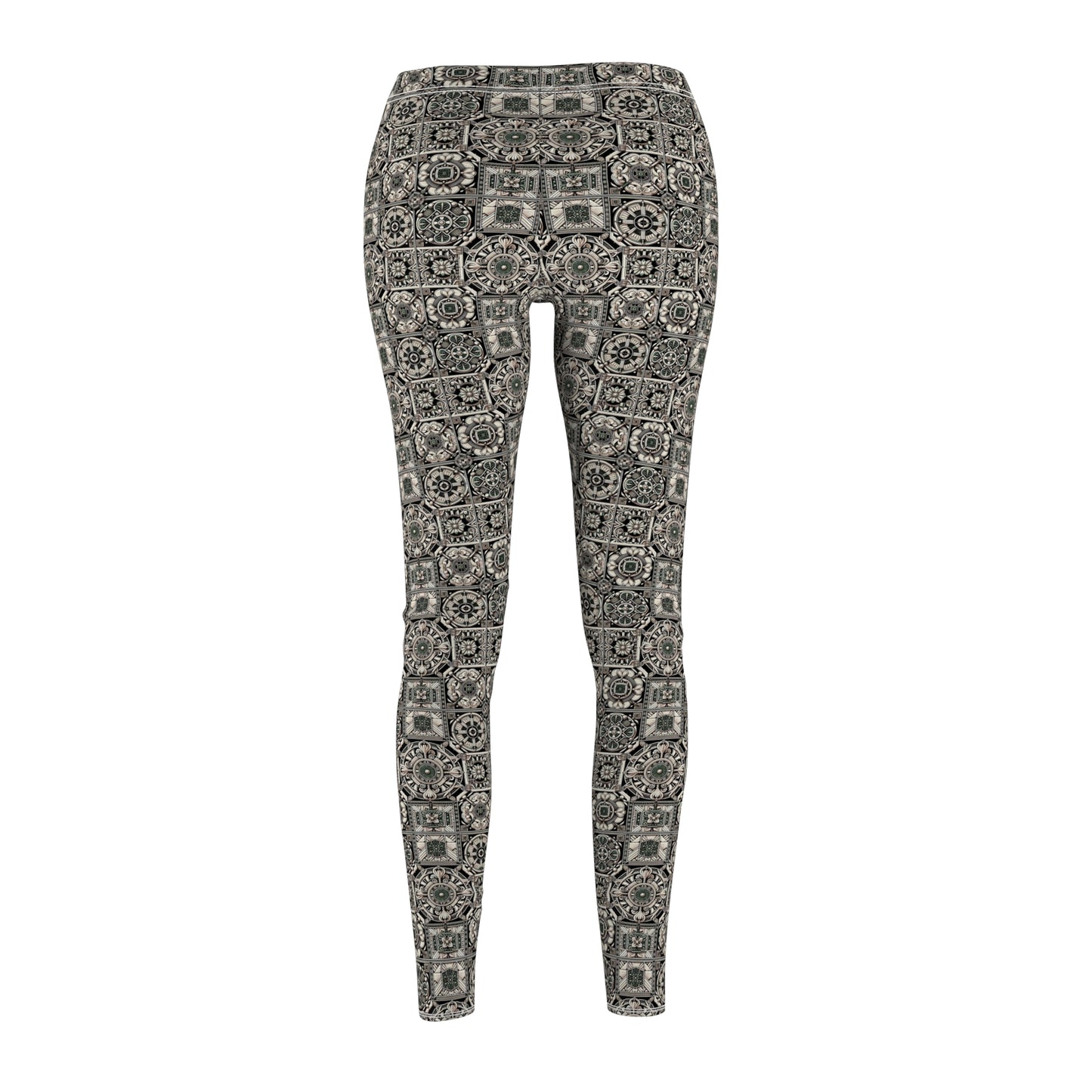 Cyber Garden Party Tech Garden Extravaganza Women's Cut & Sew Casual Leggings - 8404 Design-45