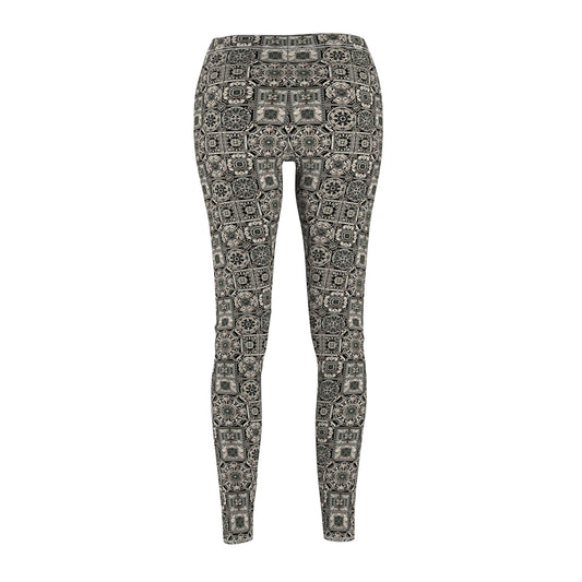Cyber Garden Party Tech Garden Extravaganza Women's Cut & Sew Casual Leggings - 8404 Design-45