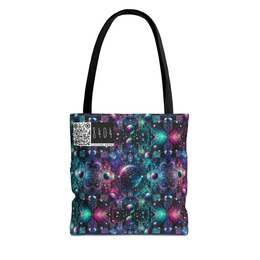 Galactic Hues Tech-Forward Cosmic Fusion Tote Bag - 8404 Design-59