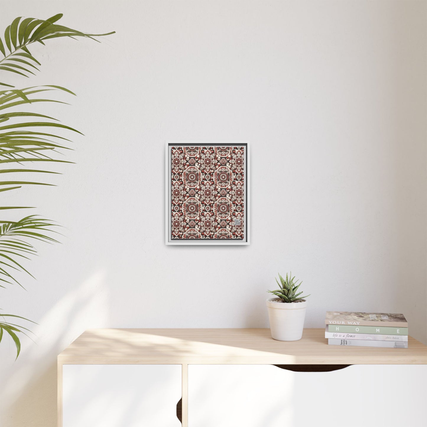 Neo Jomon Sculptural Aesthetics Artisanal Streetwear Matte Canvas, Framed (multi-Color) - 8404 Design-55 A