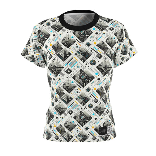 Tech Minimalism Minimalist Tech Women's Cut & Sew Tee - 8404 Design-47