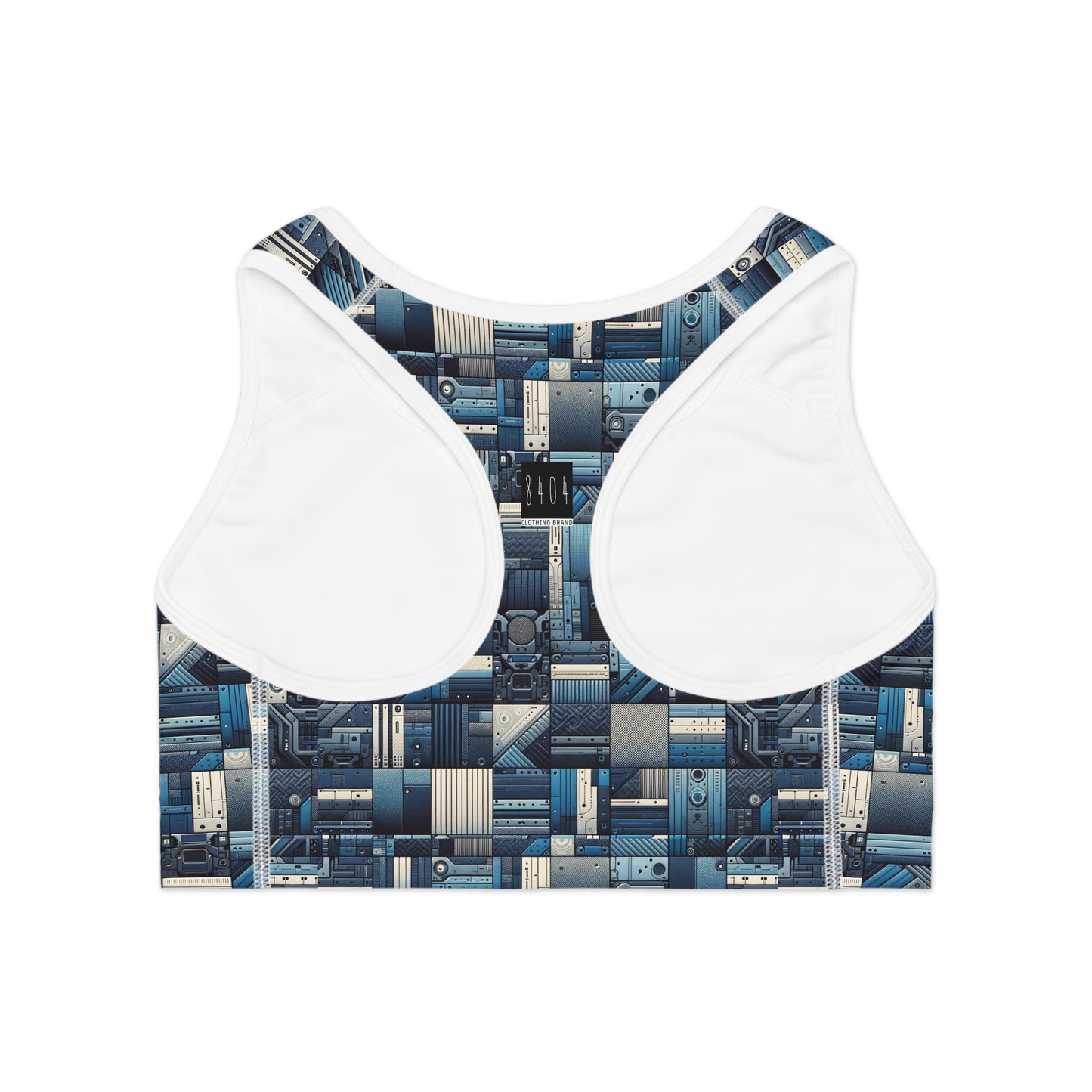 Tech-Inspired Utility Tech-Forward Streetwear With Utilitarian Edge Sports Bra - 8404 Design-44