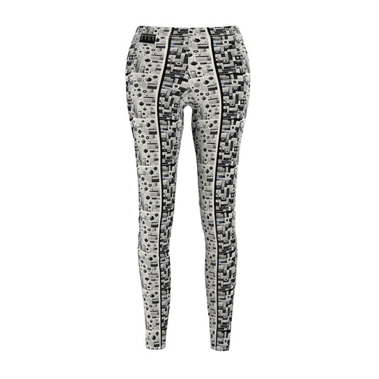 Digital Minimalism Minimalist Tech Women's Cut & Sew Casual Leggings - 8404 Design-66
