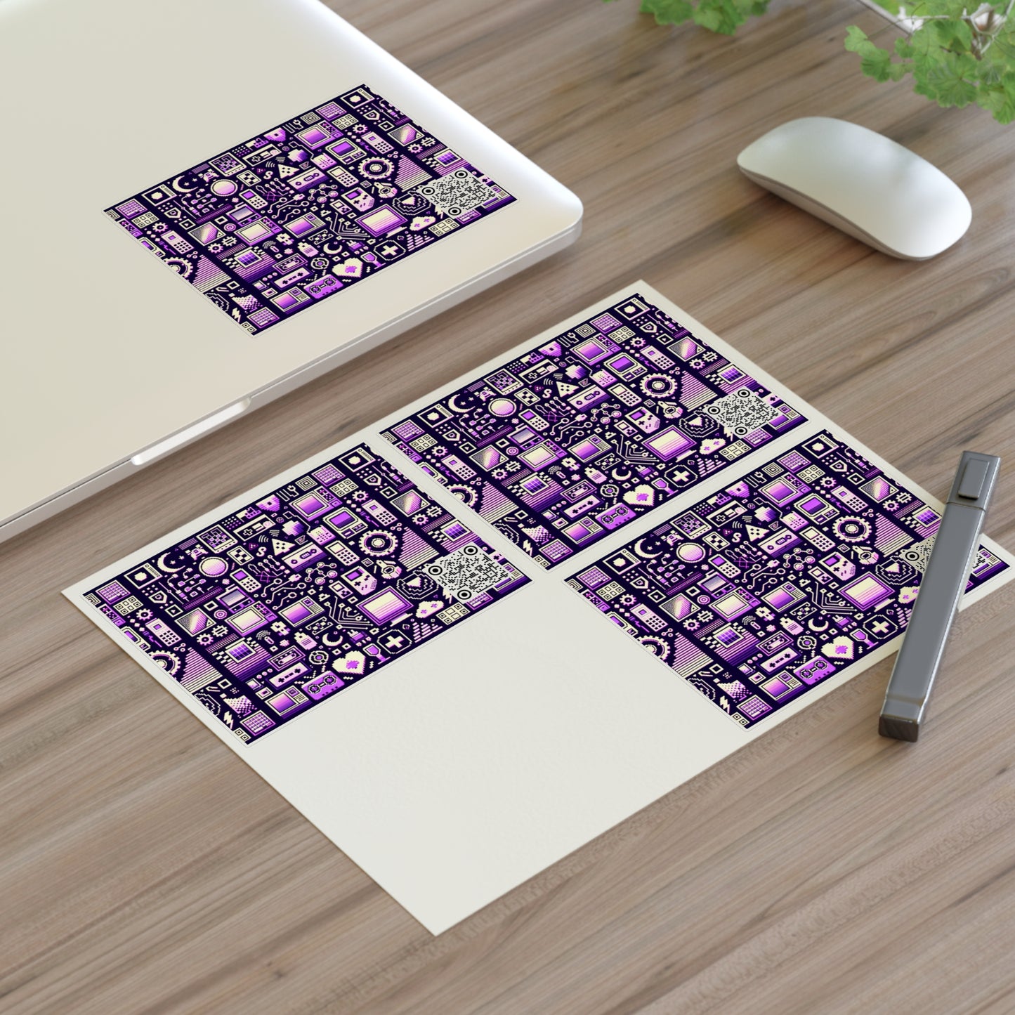 Digital Nostalgia Remix Modern Vintage Fusion Sticker Sheets - 8404 Design-54