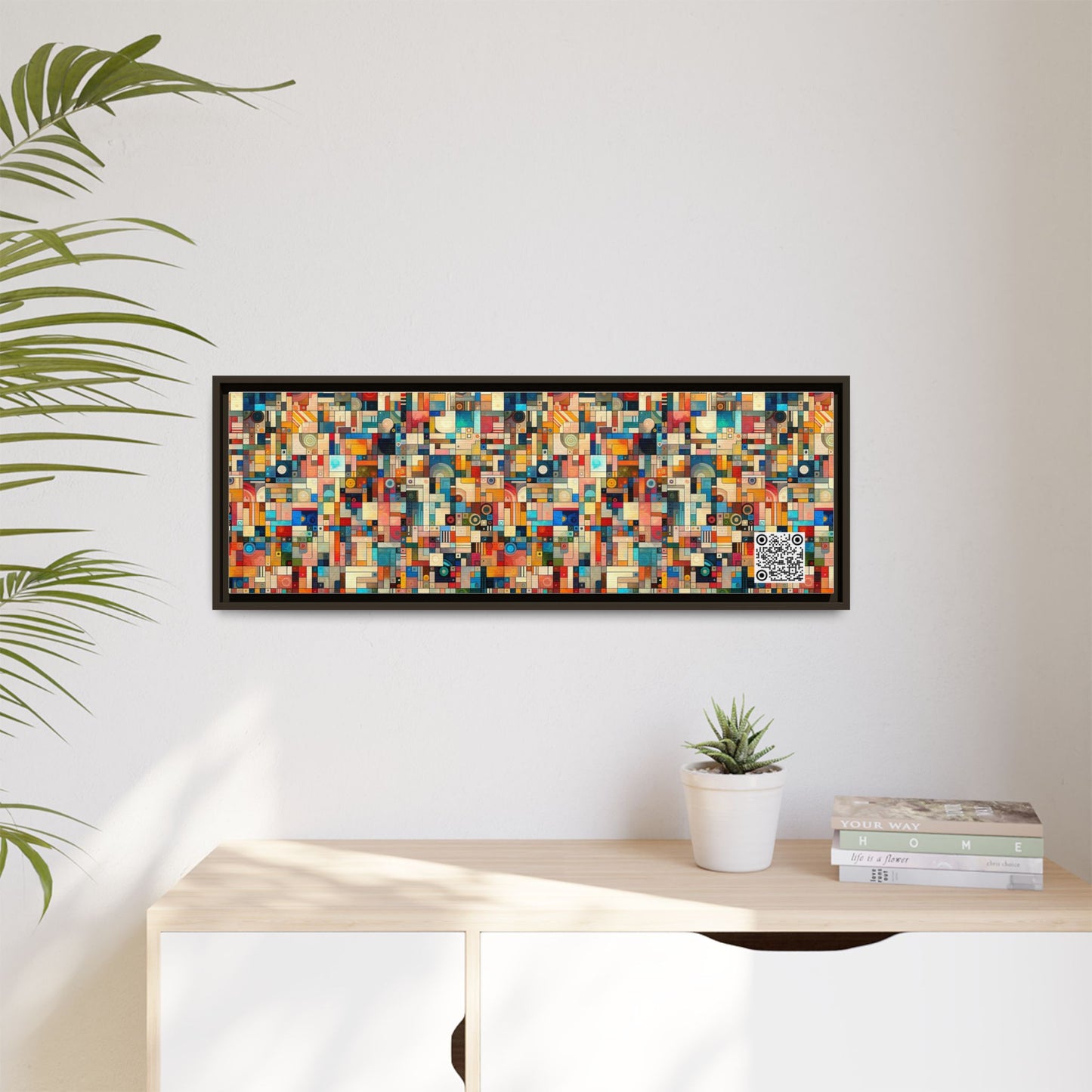 Digital Artistic Expression Artistic Streetwear Matte Canvas, Framed (multi-Color) - 8404 Design-46 B