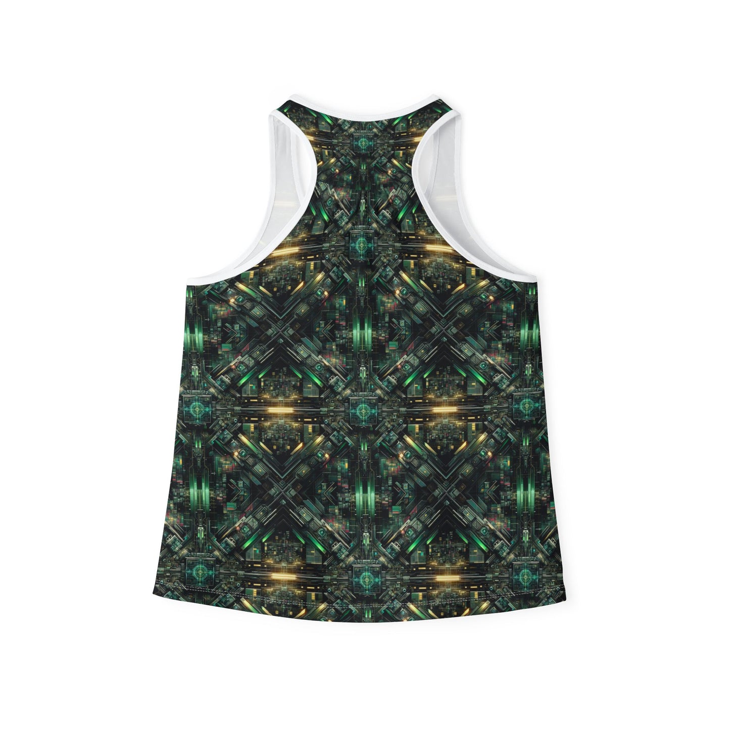 Tech Noir Graphics Tech-Inspired Streetwear Women's Tank Top - 8404 Design-56