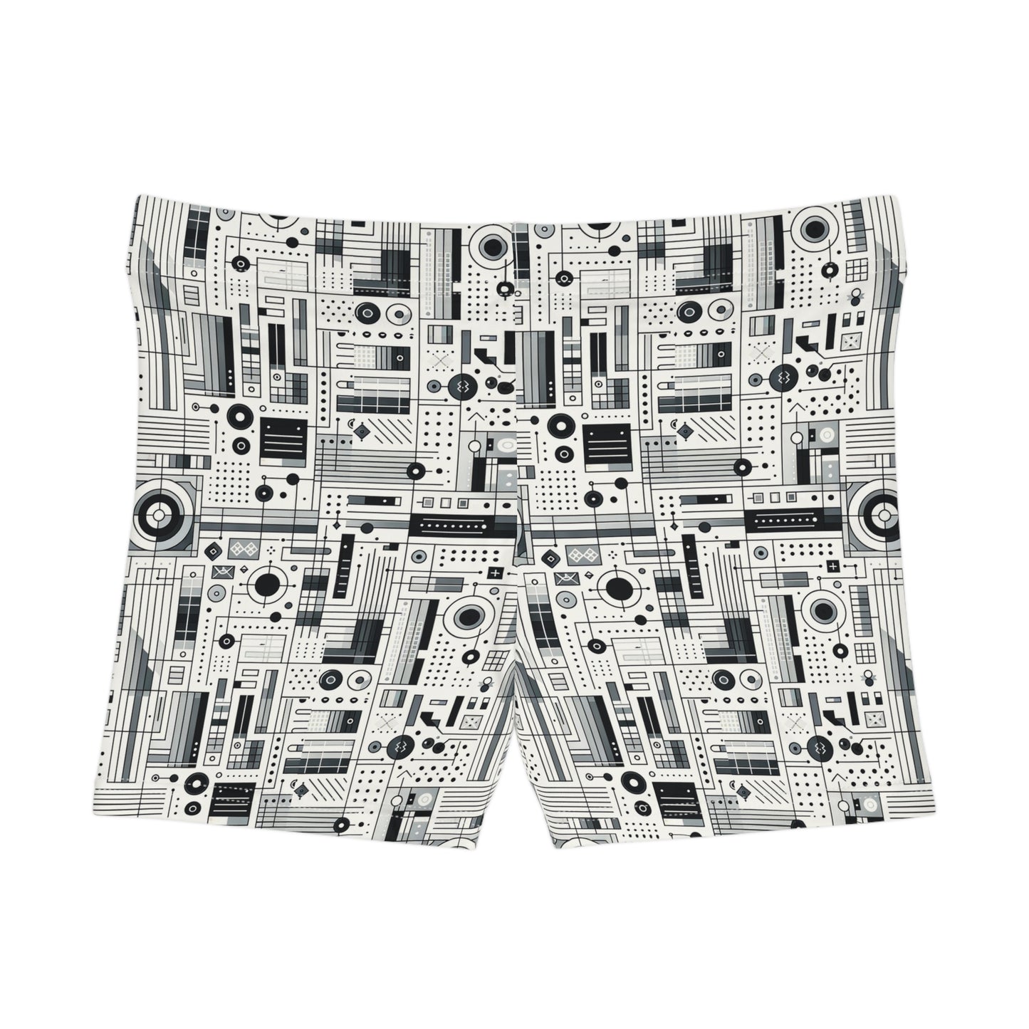 Digital Minimalism Minimalist Tech Women's Shorts - 8404 Design-53