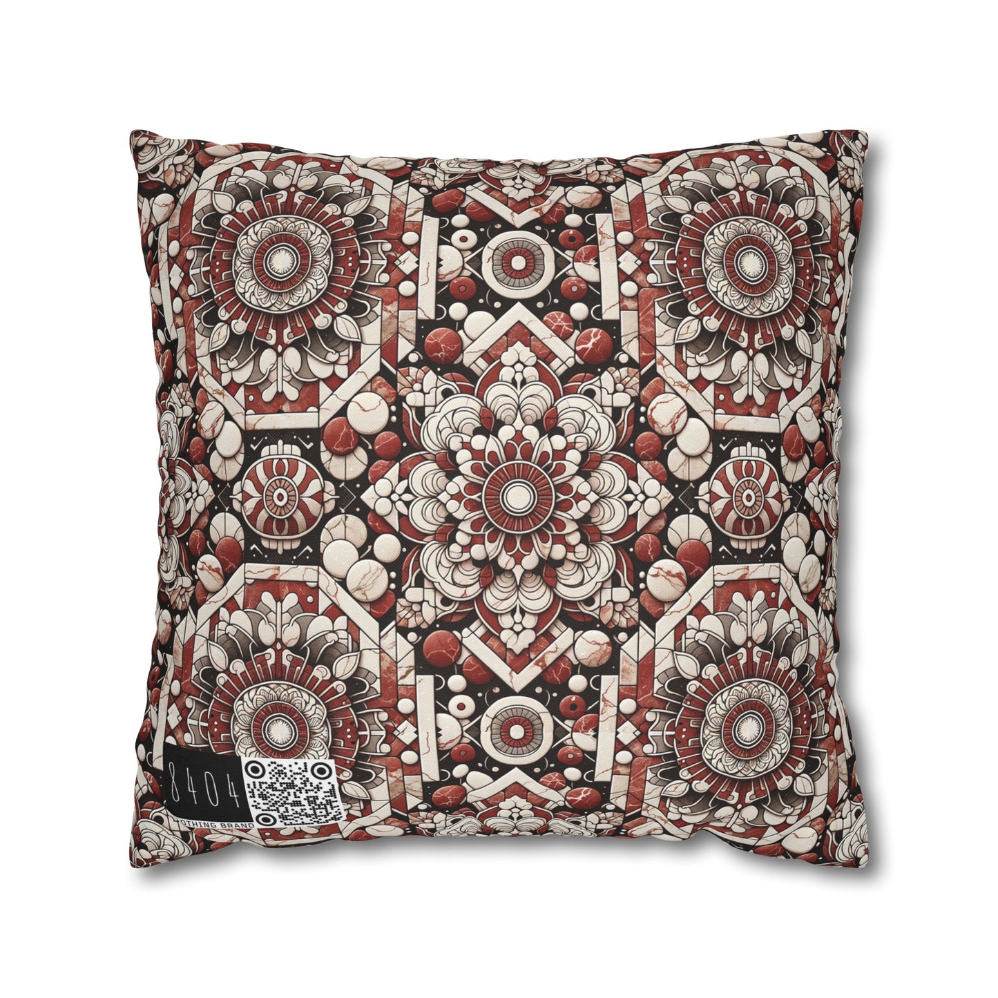 Neo Jomon Sculptural Aesthetics Artisanal Streetwear Spun Polyester Square Pillowcase - 8404 Design-55