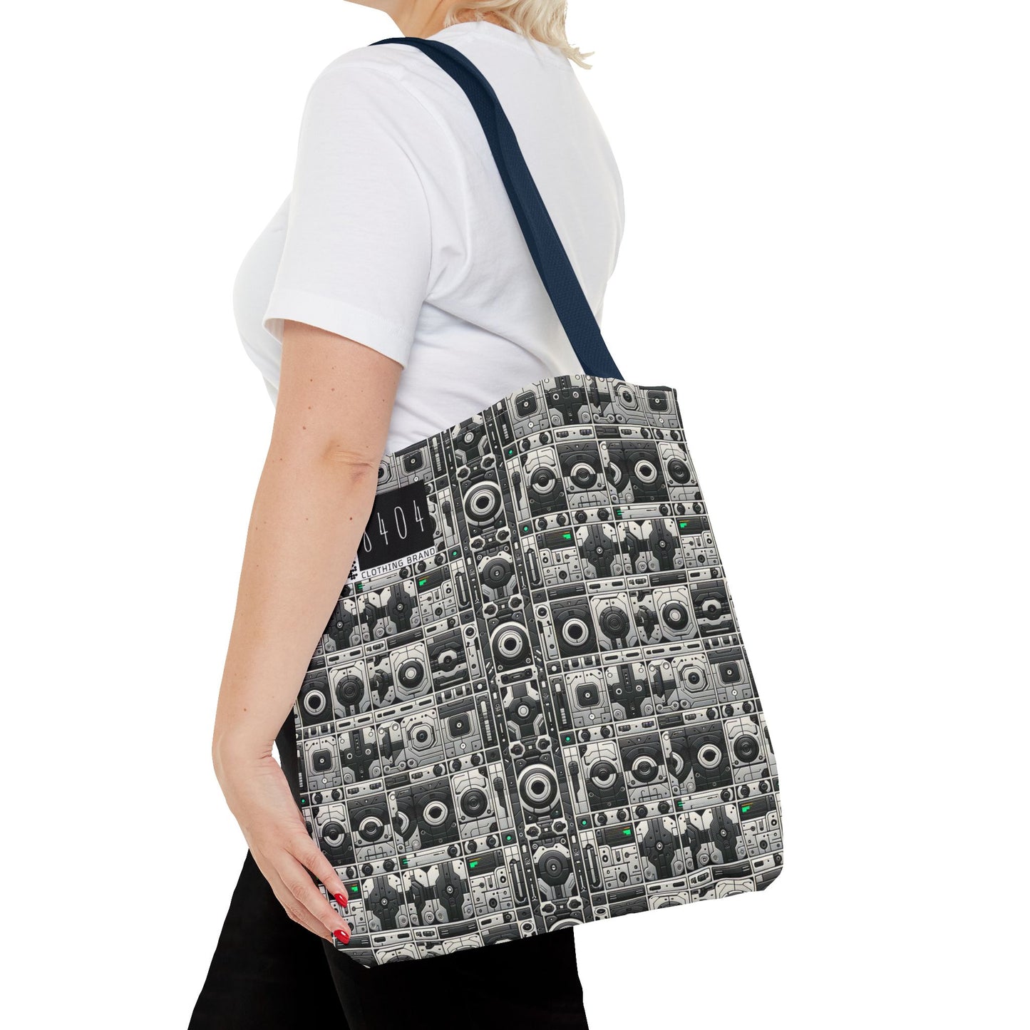 Tech Utility Aesthetics Tech-Forward Minimalism Tote Bag - 8404 Design-60