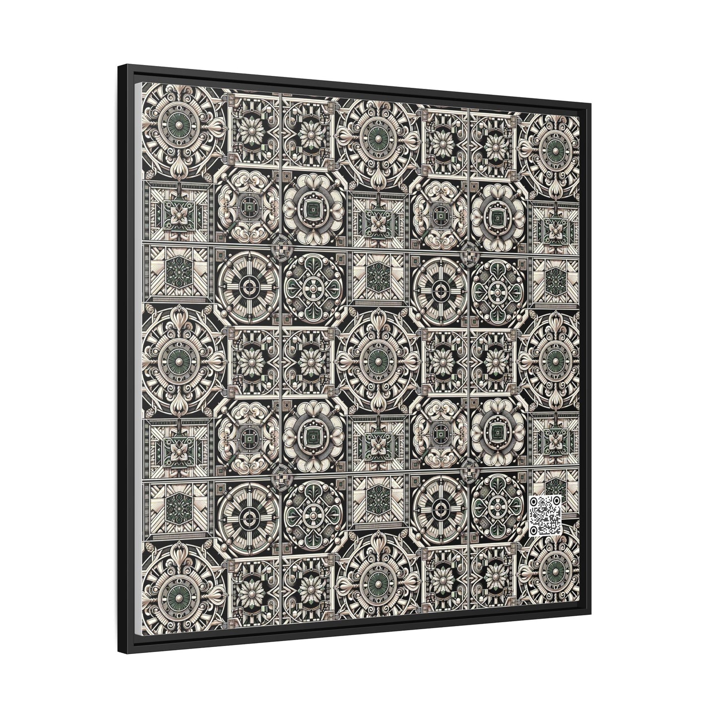 Cyber Garden Party Tech Garden Extravaganza Matte Canvas, Framed (multi-Color) - 8404 Design-45 A