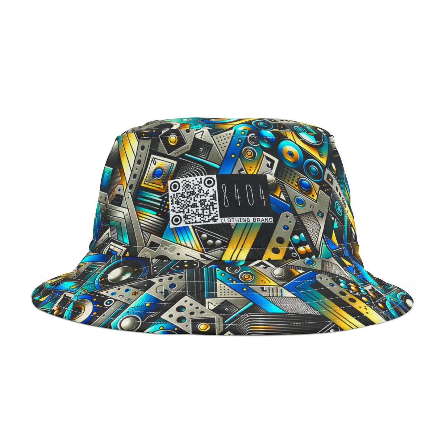Tech Art Fusion Tech-Forward Streetwear Bucket Hat - 8404 Design-50
