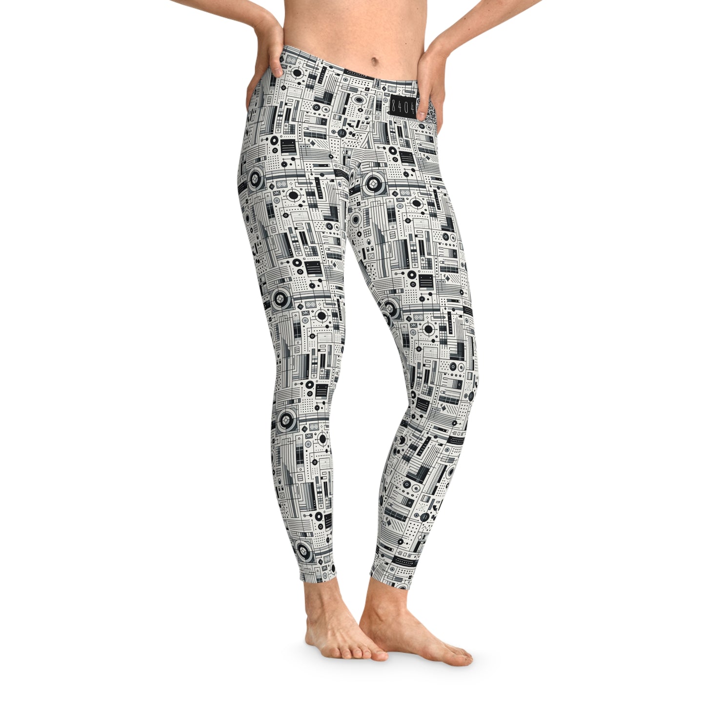 Digital Minimalism Minimalist Tech Stretch Leggings - 8404 Design-53