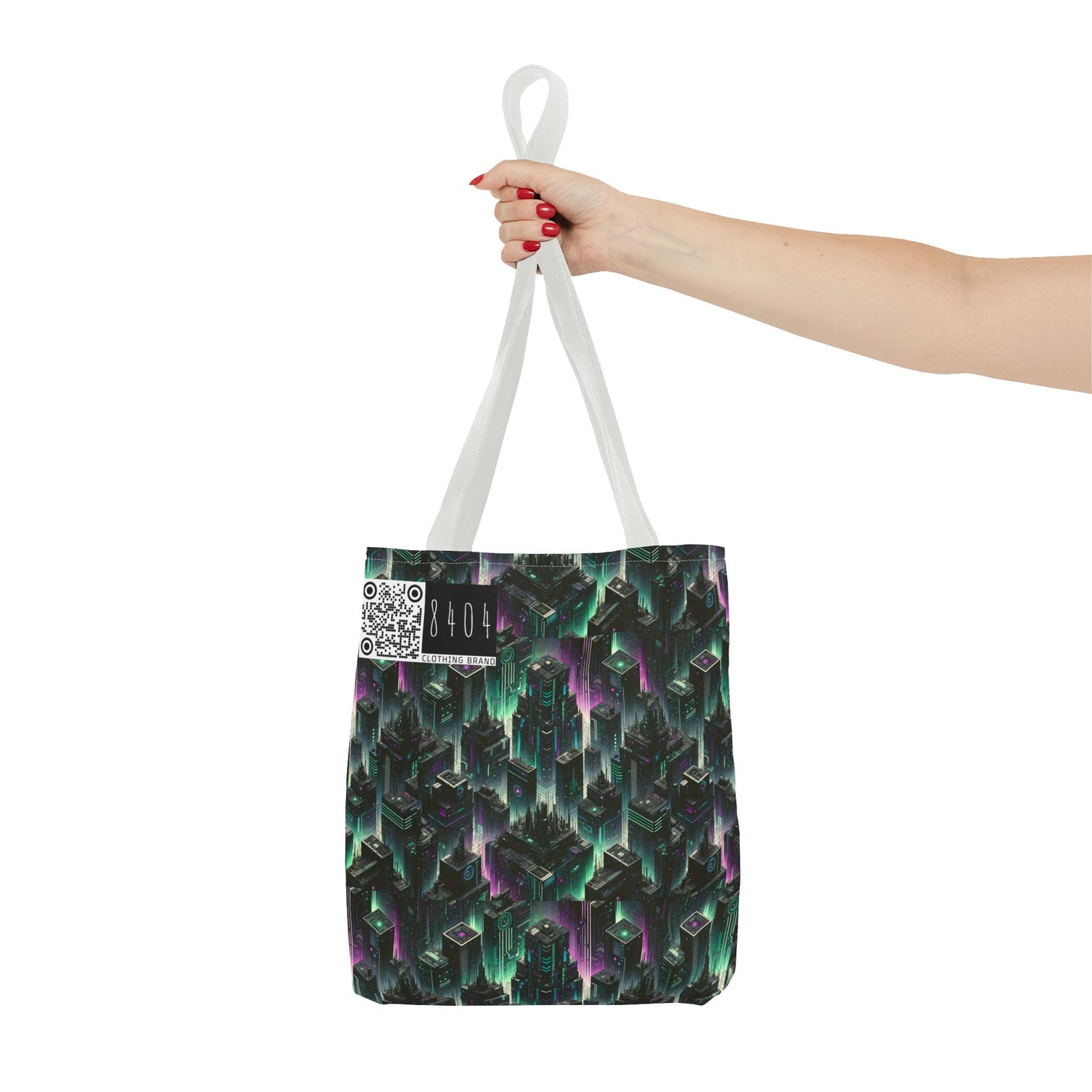 Tech Noir Aesthetics Tech-Forward Urban Dystopia Tote Bag - 8404 Design-44