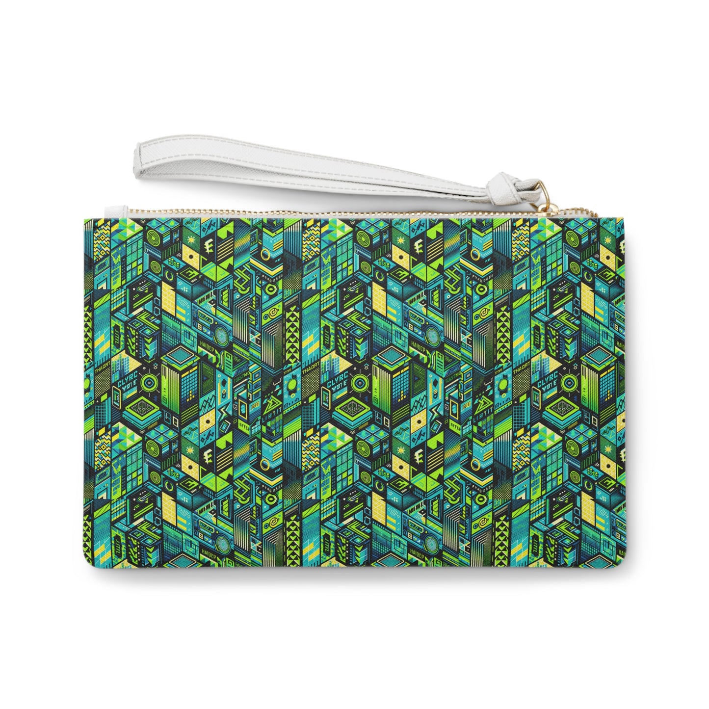 Tech-Infused Neon Tech-Forward Streetwear Clutch Bag - 8404 Design-61