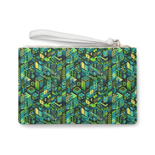 Tech-Infused Neon Tech-Forward Streetwear Clutch Bag - 8404 Design-61