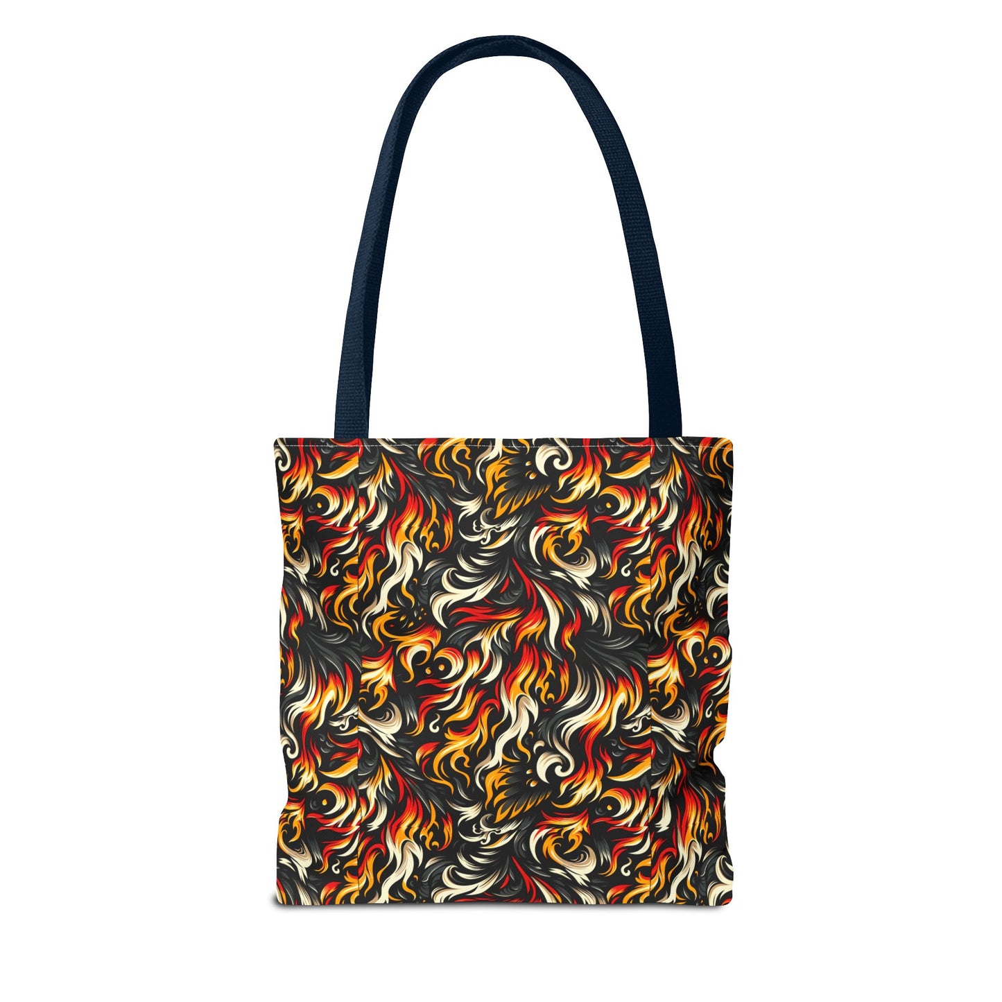Fire & Flames Bold Streetwear Statement Tote Bag - 8404 Design-55