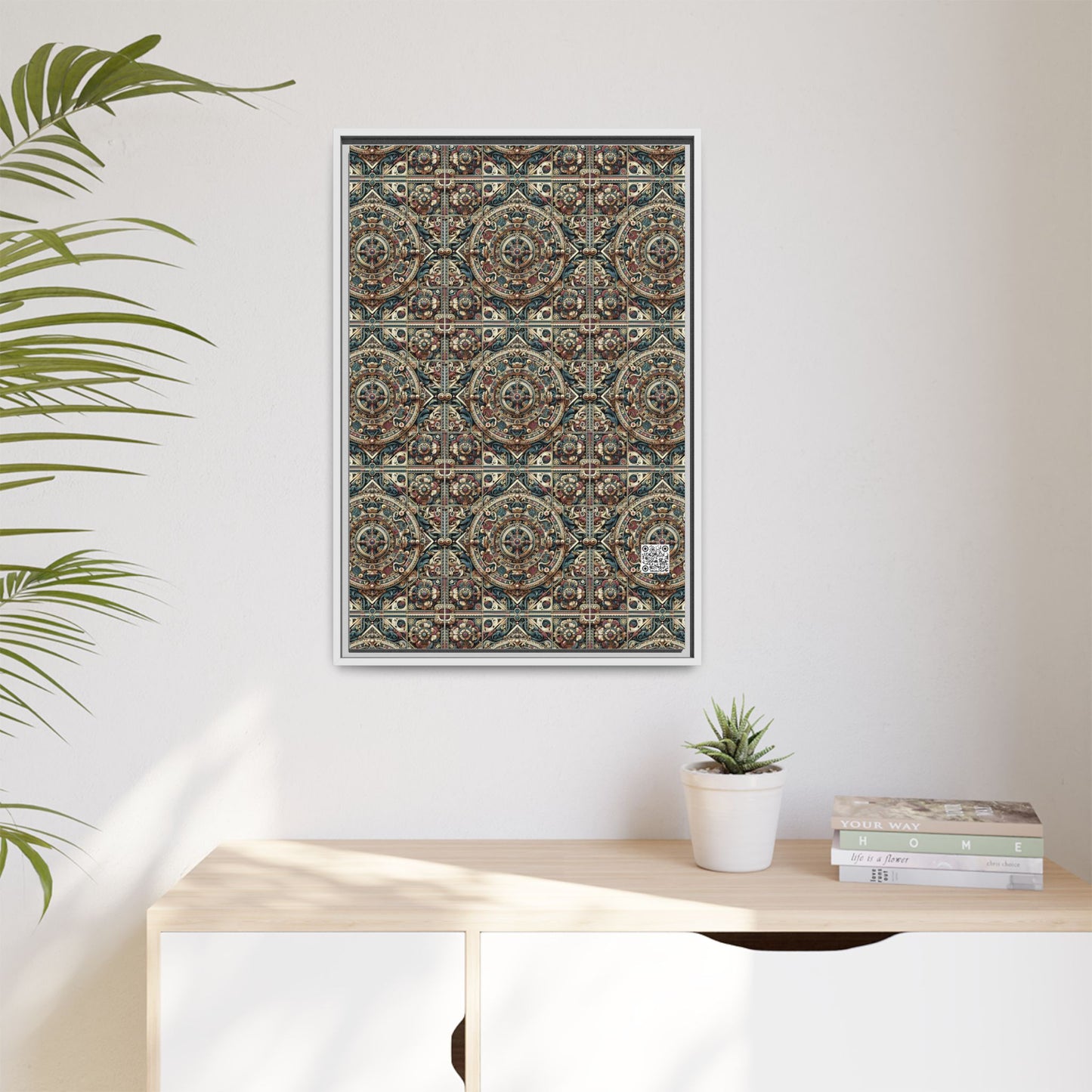 Urban Renaissance Historical Fusion With Street Edge Matte Canvas, Framed (multi-Color) - 8404 Design-57 A
